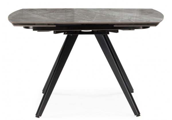 Керамический стол Silvi 120(180)x80 серый, черный