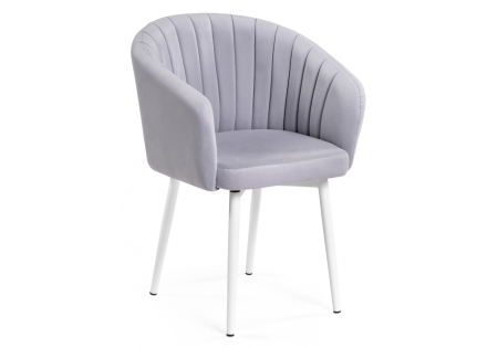 Стул на металлокаркасе Моншау крутящийся велюр velutto 49, белый Стул на металлокаркасе Моншау крутящийся велюр velutto 49, белый