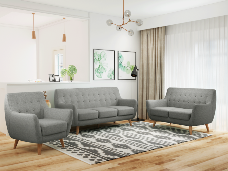 Диван Picasso двухместный серый