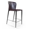 Полубарный стул Albert, кожа коричневый