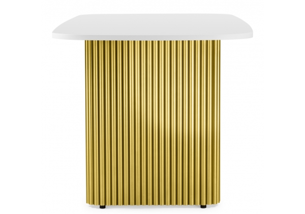 Стол деревянный Бавария B 160 х 90 белая пленка шагрень, золото Стол деревянный Бавария B 160 х 90 белая пленка шагрень, золото