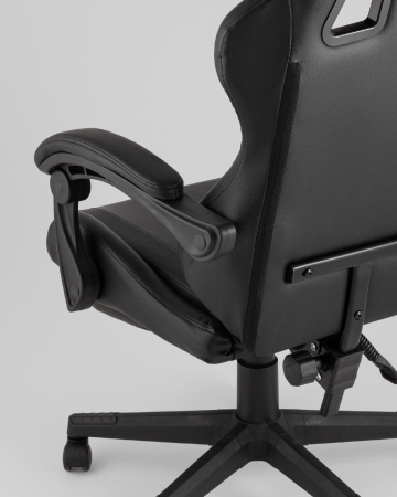 Кресло спортивное Prophet TopChairs с оттоманкой черный