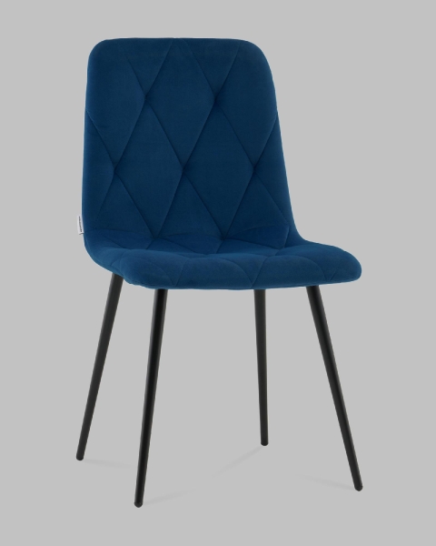 Стул Одди Diamond велюр синий Стул Одди Diamond велюр синий