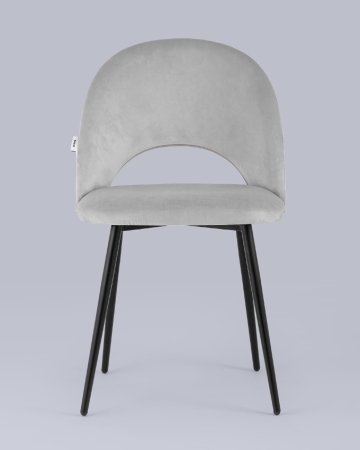 Стул Меган велюр светло-серый