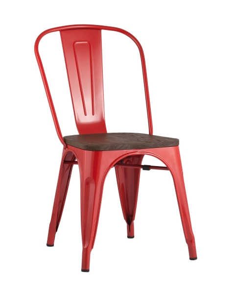 Стул TOLIX WOOD красный глянцевый Стул TOLIX WOOD красный глянцевый
