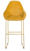 Кресло бар Kent Желт/Линк золото