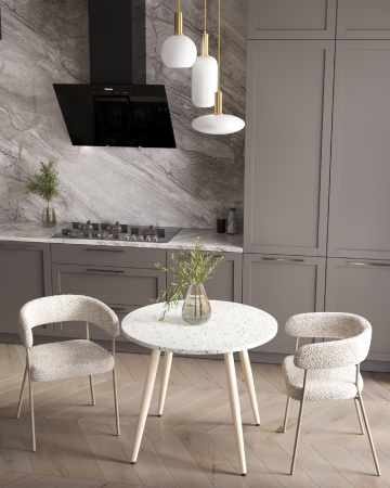 Стол обеденный Nymphaea D90 терраццо