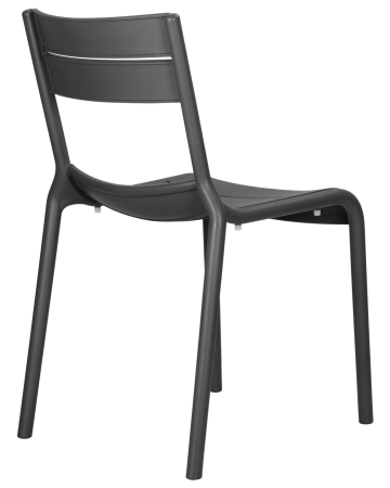 Стул TIM серый, пластик, твердое сиденье, без подлокотников