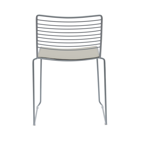 Стул обеденный Danny серый с подушкой