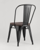 Стул TOLIX WOOD черный глянцевый