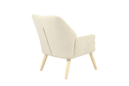 Кресло Харви бежевый деревянные ножки