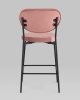 Стул полубарный Барбара NEW велюр пыльно-розовый