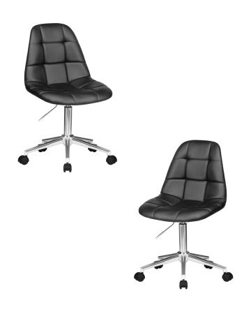 Набор 2 шт Офисное кресло для персонала MONTY, черный