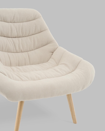 Кресло Олби Страйпс белый