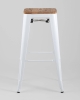 Стул барный TOLIX WOOD белый глянцевый