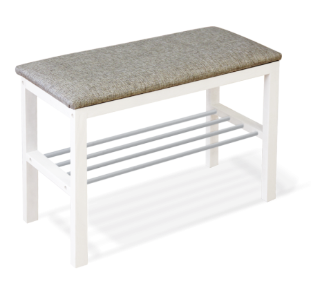 Банкетка Альберо SHT-B2 беленый, кедровый, алюминий металл