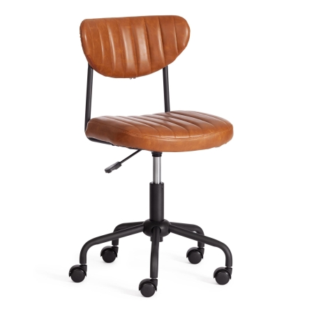 Кресло SLIM экокожа, коричневый