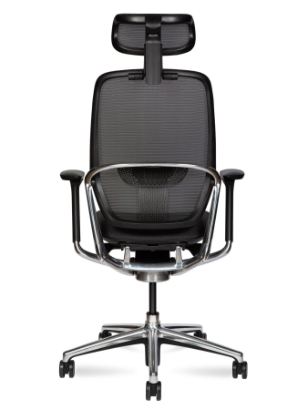 Кресло офисное Hertz черный, ткань и металл, мягкое сиденье, с подлокотниками