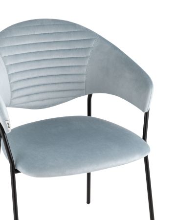 Стул Алексис велюр пыльно-голубой