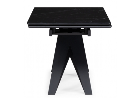 Керамический стол Блэкберн 140(200)х80 черный мрамор shakespeare black, черный