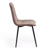 Стул CHILLY MAX велюр и металл, 45х59х88 см, серо-бежевый 08, черный