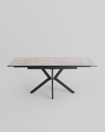Стол раскладной Marmer 120-180*80*76 керамика антрацит