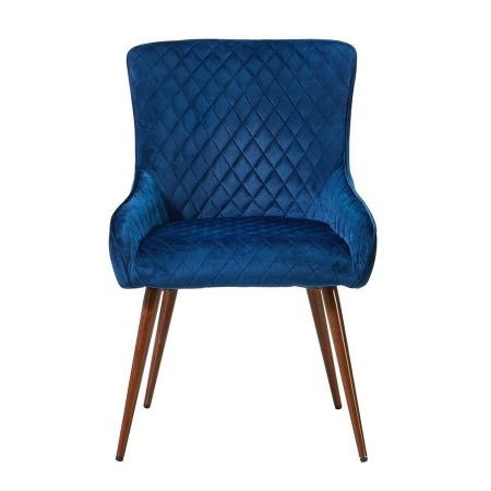 Стул 9-19A синий LF2635-3, коричневый