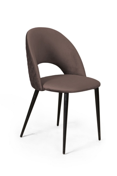 Стул Max ромб, бархат антрацит Стул Max ромб, бархат антрацит