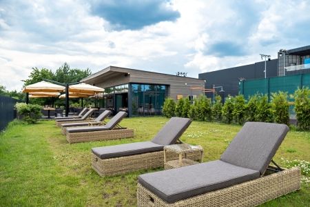 Шезлонг Рим с подушкой цвет соломенный