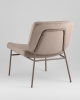 Кресло Эбигейл велюр бежевый, каркас бежево-серый