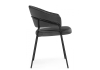 Стул на металлокаркасе Лео темно-серый (H-15), черный