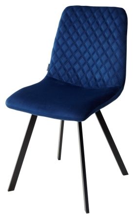 Стул DAIQUIRI BLUVEL-86 NAVY синий, велюр