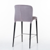 Полубарный стул Albert, бархат серый