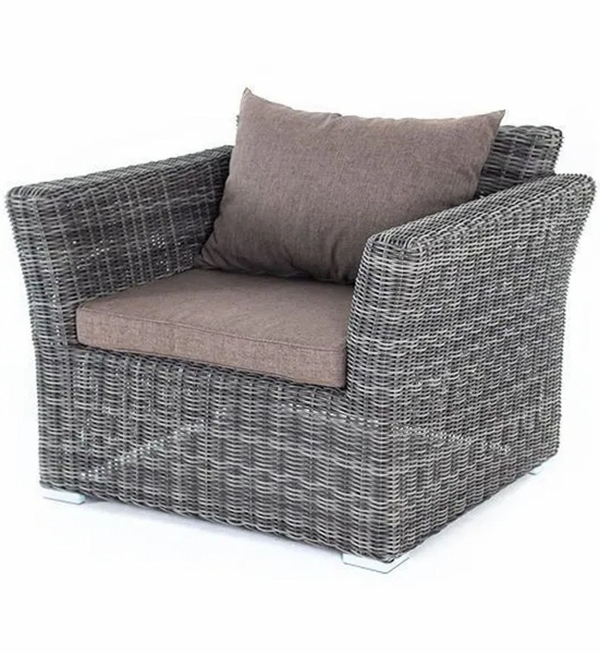 "Капучино" кресло из искусственного ротанга, графит