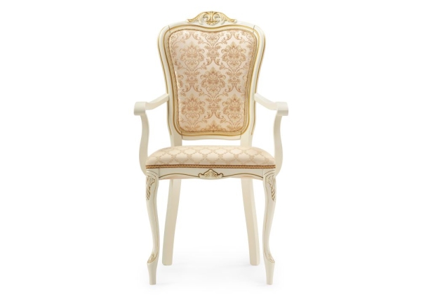 Стул деревянный Руджеро патина золото, бежевый