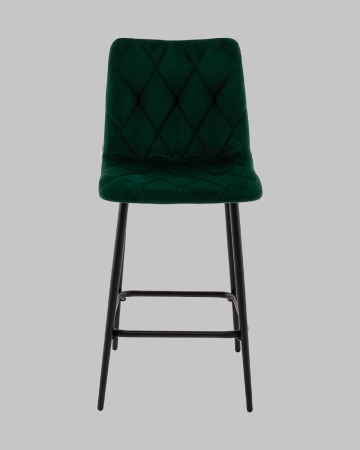 Стул полубарный Одди Diamond велюр темно-зеленый Стул полубарный Одди Diamond велюр темно-зеленый