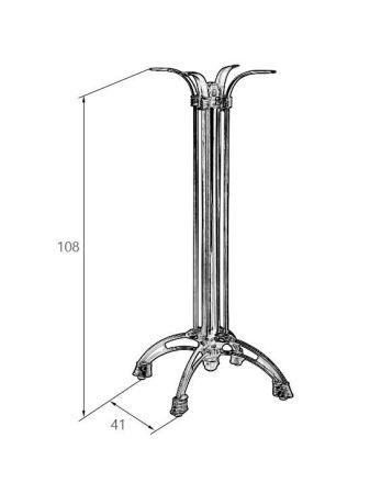 Подстолье барное LOUISE HIGH