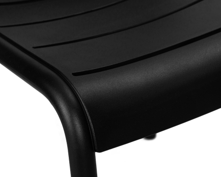 Стул TIM черный, пластик, твердое сиденье, без подлокотников