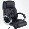Кресло для руководителя K-6 черная экокожа