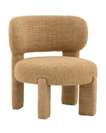 Кресло лаунж Fani горчичный