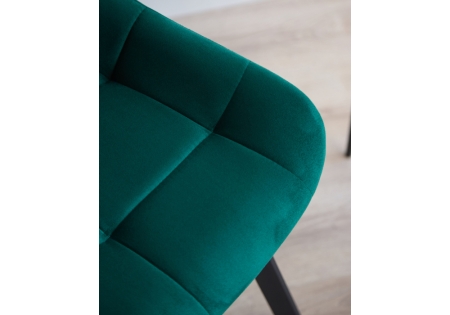 Стул на металлокаркасе Челси 360 П зеленый (zd 667), черный np