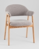 Стул обеденный Tavu с деревянными ножками серый