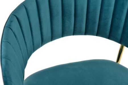 Полубарный стул Turin бирюзовый