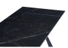 Керамический стол Маунт 140x80 черный мрамор, черный
