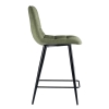 Стул полубарный Base букле зеленый MOSS 615 60см