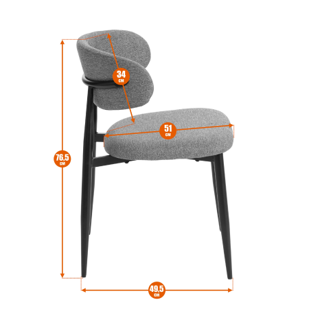 Стул обеденный Belsay/Белси светло-коричневый