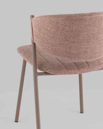 Стул Харпер ткань рогожка капучино каркас бежево-серый матовый