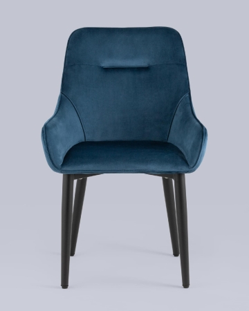 Стул Диана велюр сине-зеленый