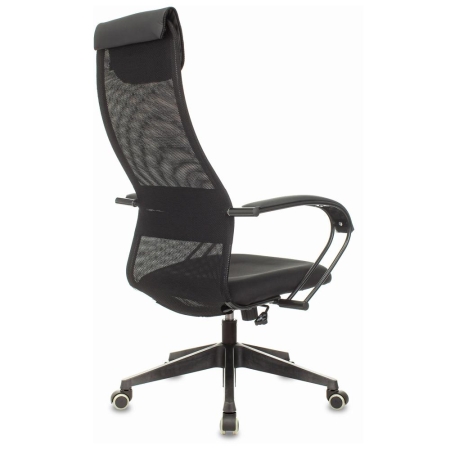 Кресло руководителя CH-607 сетка/ткань черный TW-01