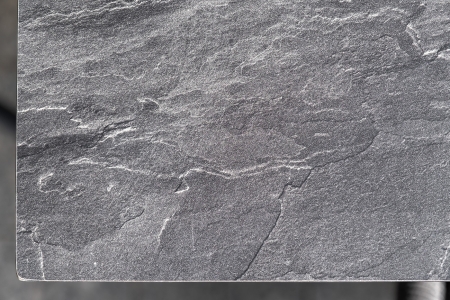 "Венето" обеденный стол из HPL 160х80 см, цвет "серый гранит", каркас черный